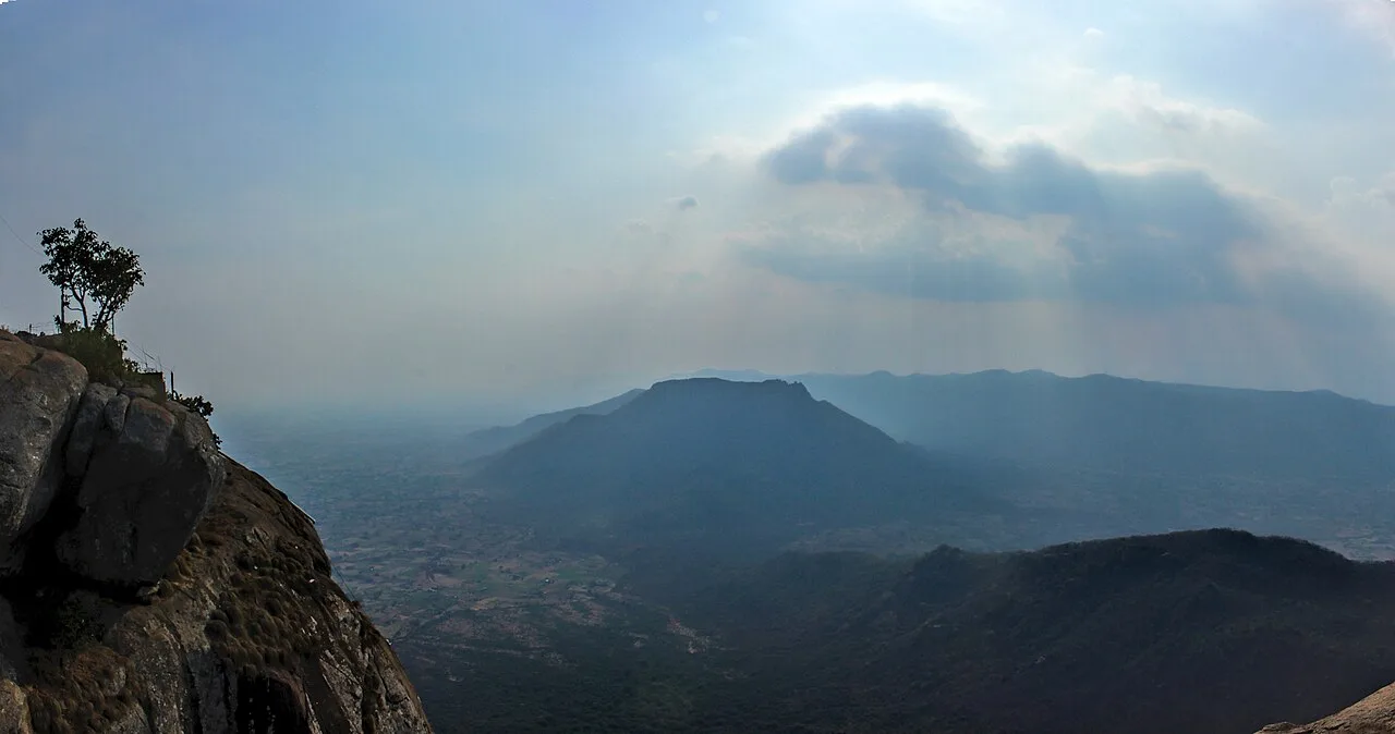Javadi Hills viewed from Parvathamalai