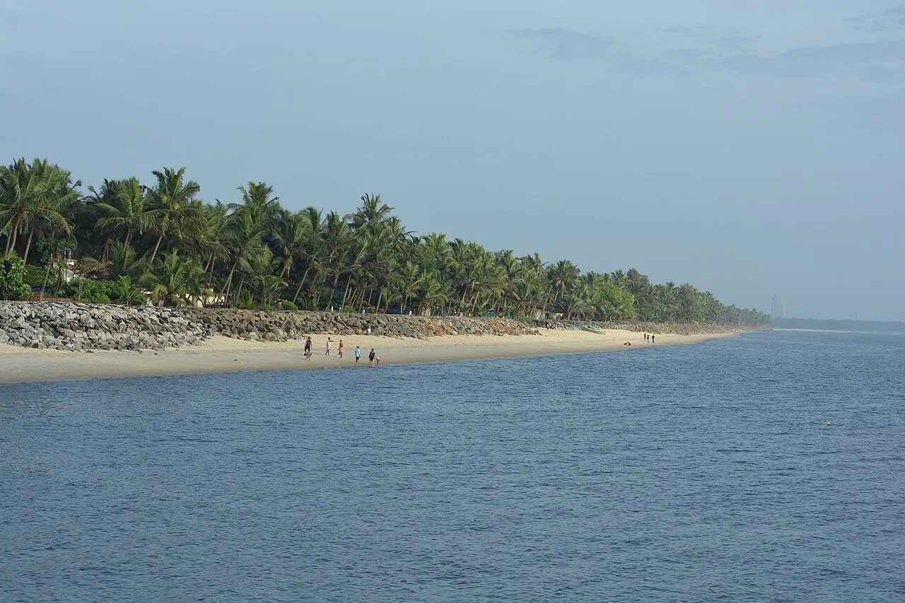 Coastal landscape at Kappad Beach