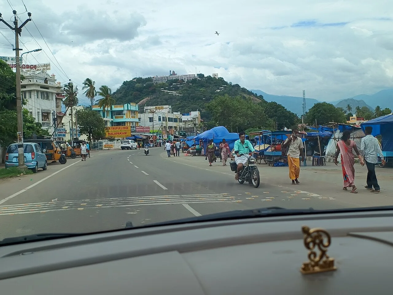 Approach to the temple hill at Palani