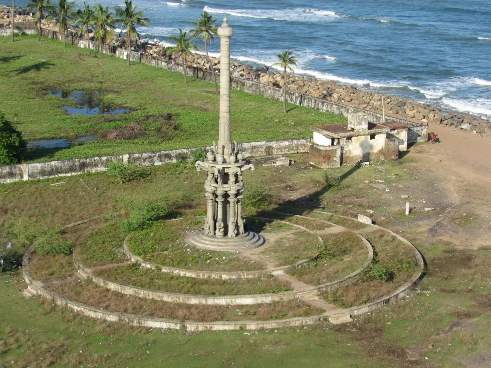 Poompuhar viewed from the lighthouse