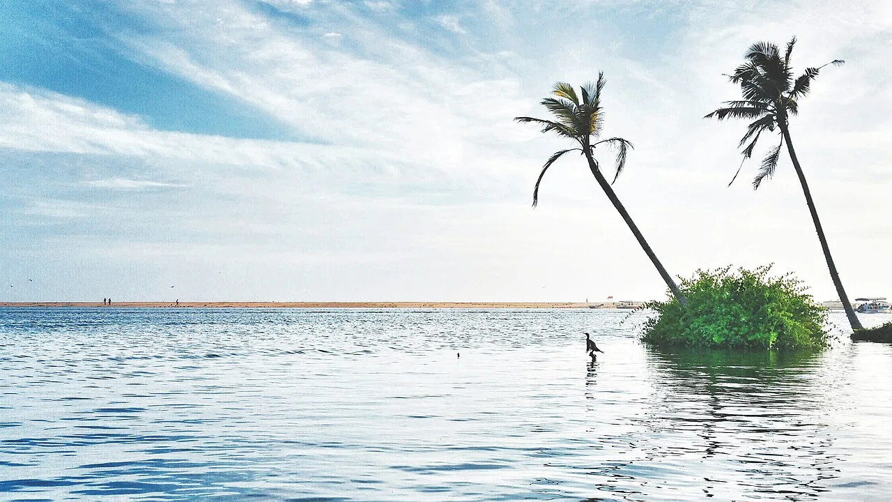 Coastal scenery at Poovar