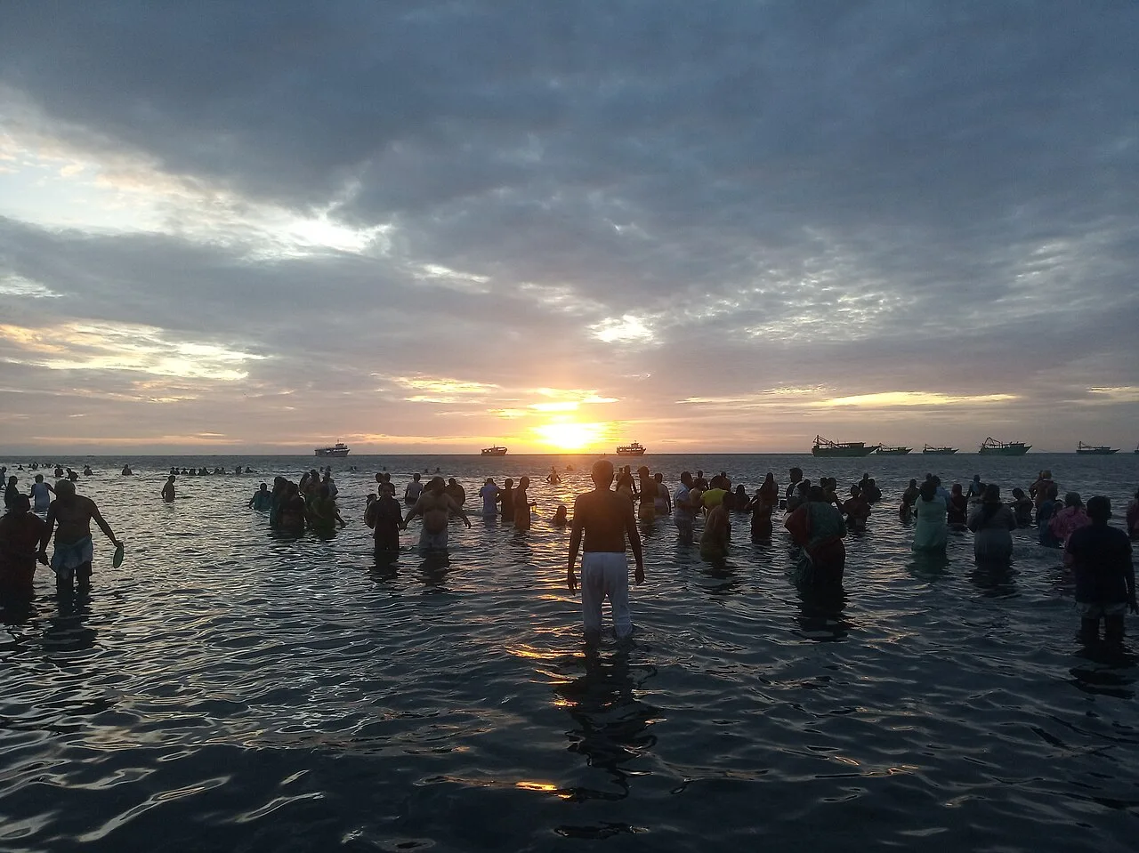 Morning on the Rameswaram waterfront