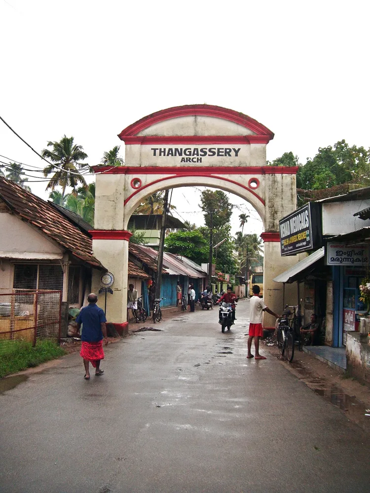 Historic gateway at Thangassery in Kollam