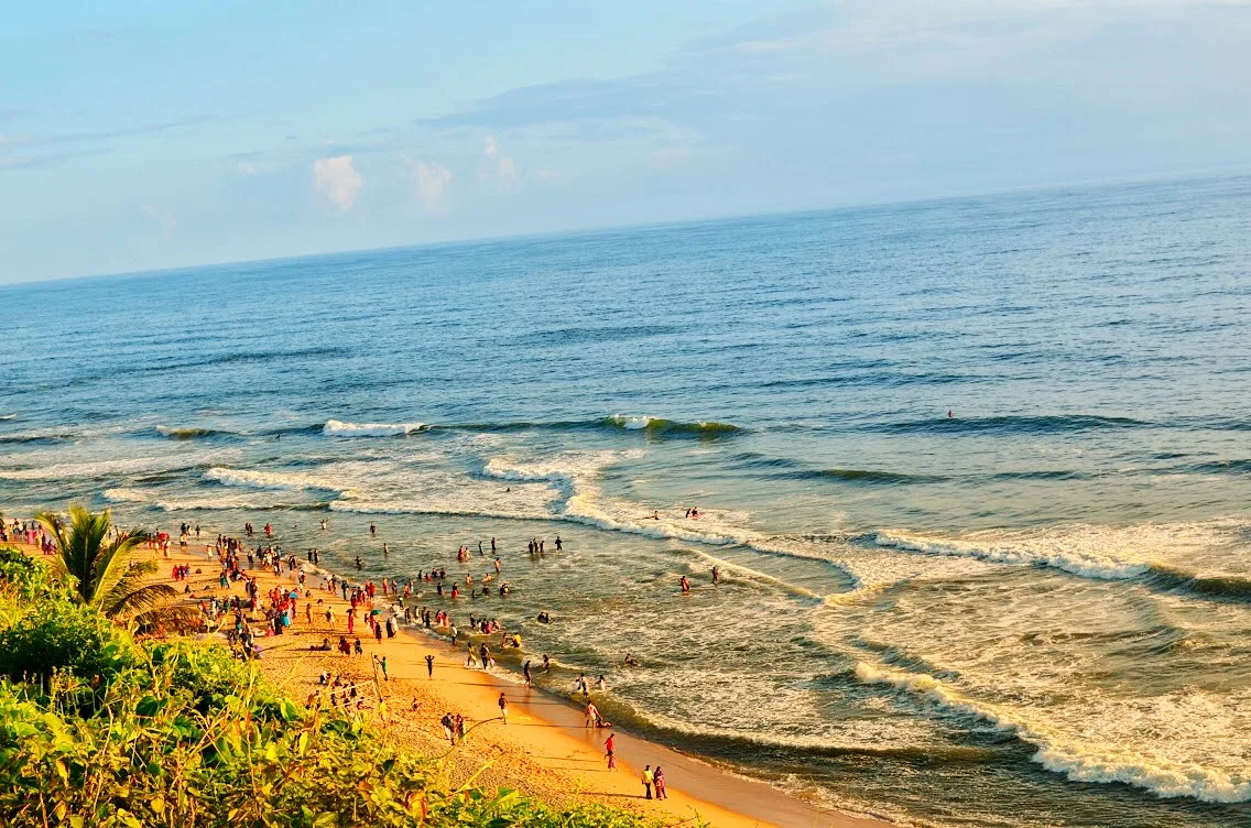 Beach and cliffs at Varkala